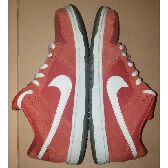 Nike SB Dunk Low Pro CHALLENGE RED/WHITE UNIVERSITY Men\'s Size 11 Good Condition main image 12